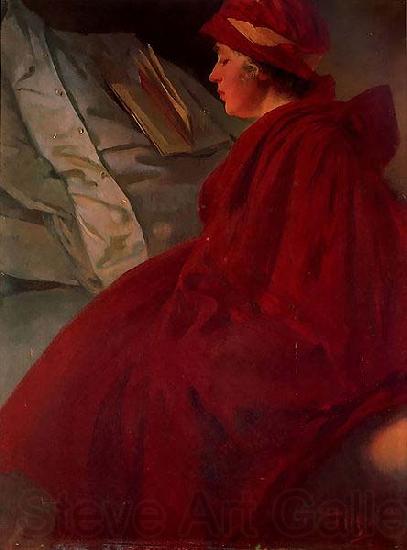 Alfons Mucha The Red Cape Spain oil painting art